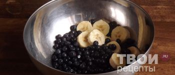 Чернично-банановый смузи - пошаговый рецепт приготовления с 
фотографиями