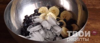 Чернично-банановый смузи - пошаговый рецепт приготовления с 
фотографиями