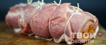 Рулет из свинины с овощами - пошаговый рецепт приготовления с фотографиями
