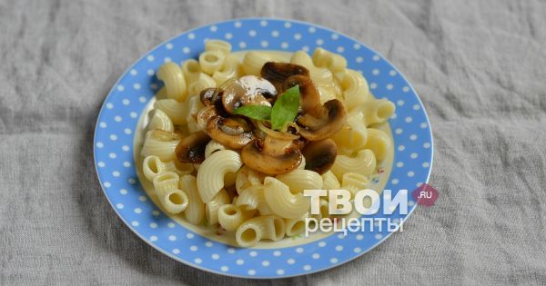 Спагетти с грибами и курицей пошаговый рецепт с