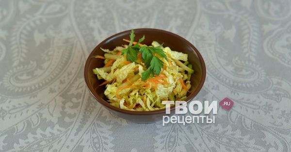 салаты из савойской капусты рецепты простые
