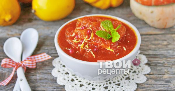 Тыква с лимоном рецепт