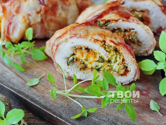 Курица в беконе рецепт с фото