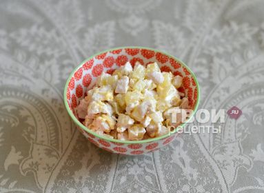 салат ананас с курицей в домашних условиях рецепт с фото салат ананас с курицей в домашних условиях рецепт с фото
