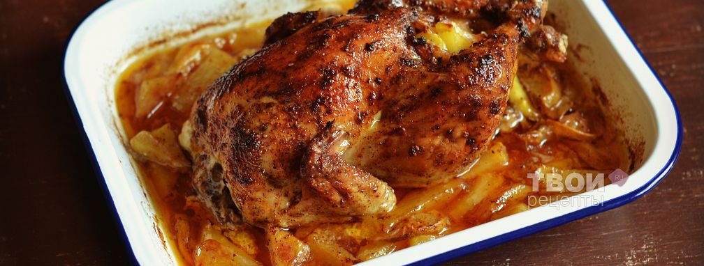 Курица с чесноком - Рецепт