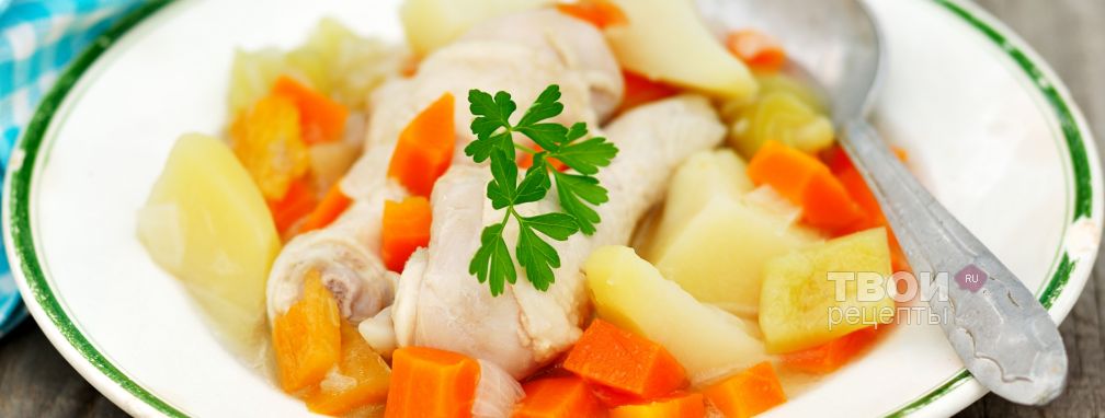 Курица с овощами в мультиварке - Рецепт