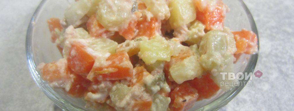 Салат из печени трески - Рецепт