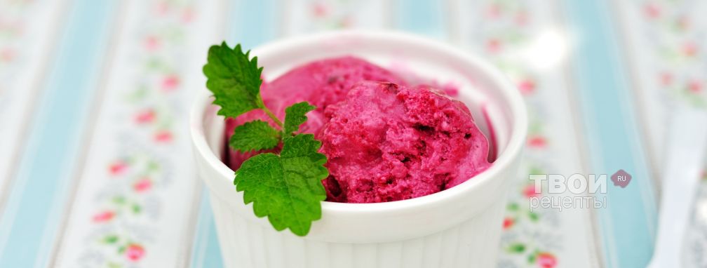 Замороженный йогурт из черной смородины - Рецепт