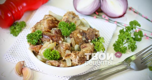 Печень куриная жареная с луком – пошаговый рецепт с фото приготовления в домашних условиях