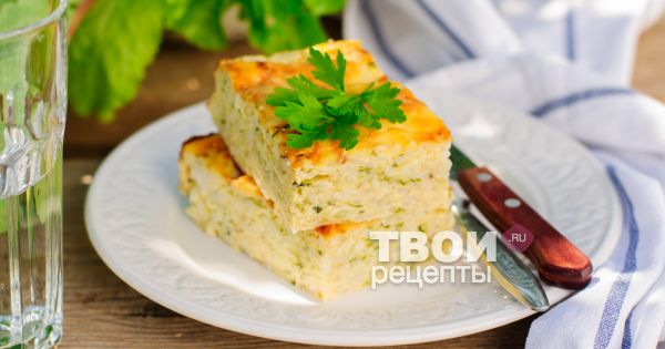 Вкусная запеканка из кабачков под сырной корочкой