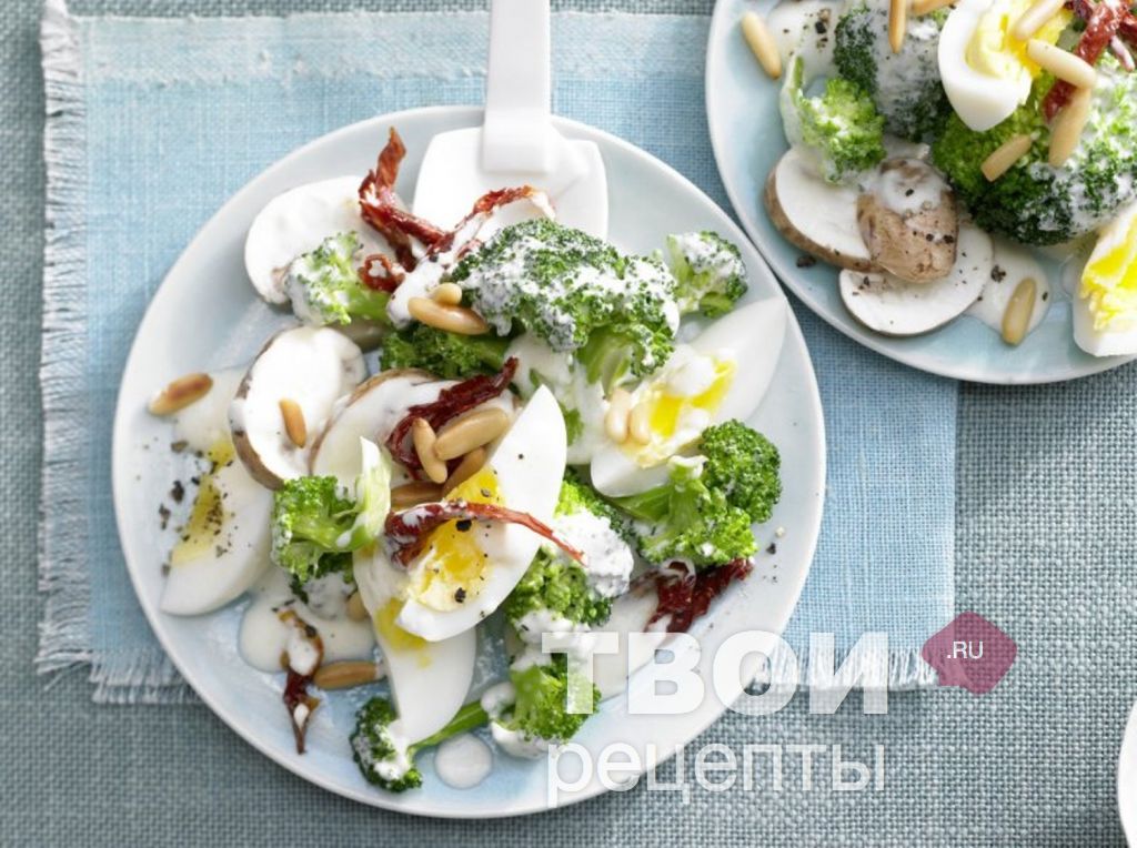 Салат с брокколи, пошаговый рецепт на ккал, фото, ингредиенты - vicky